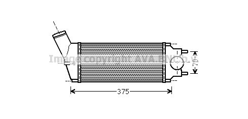 AVA QUALITY COOLING Интеркулер PE4342